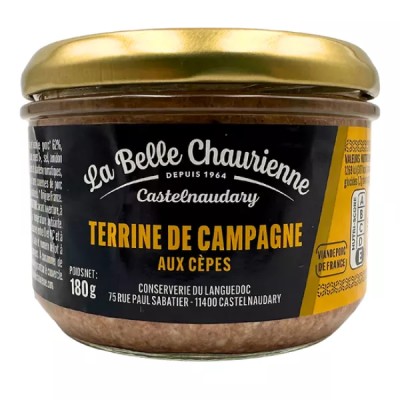 Country Cepes Terrine 180g - LA BELLE CHAURIENNE