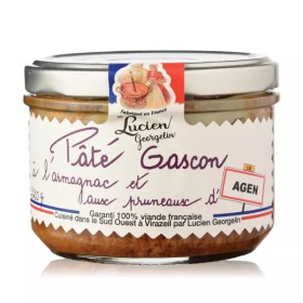Paté Gascón con Armagnac y Ciruelas de Agen 220g - LUCIEN GEORGELIN