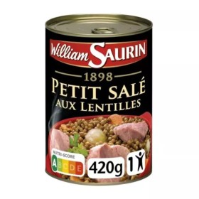 Small savory cooked dish with lentils 420g - WILLIAM SAURIN