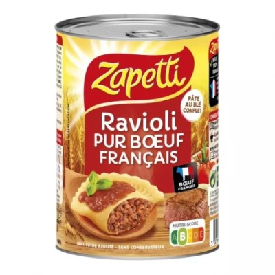 Ravioli Francés Pura Carne De Res, 400g - ZAPETTI