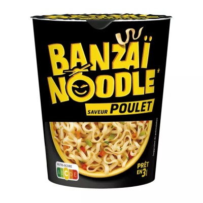 Instant Noodles Chicken Flavor 67g - BANZAI