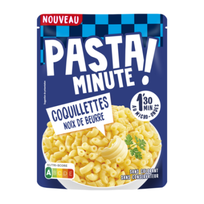 Pasta Minute Coquillette Nueces de Mantequilla 220g - LUSTUCRU