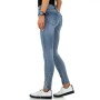 Jeans Femme Denim détails perles blue jeans