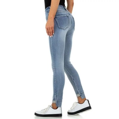 Women's Jeans Denim rhinestone details blue jeans