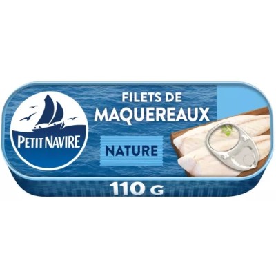 Filets De Maquereaux Nature 110g - Petit Navire