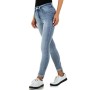 Jeans femme Denim détails strass blue jeans