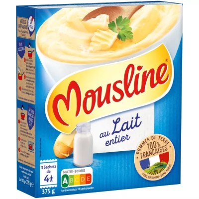 Puré Mousline con Leche Entera, 3X125g - MAGGI