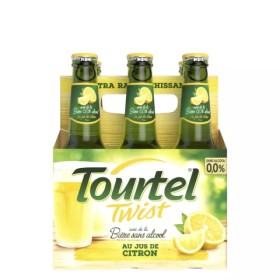 Bière aromatisée au jus de citron sans alcool 0,0% 6x27,5cl - TOURTEL TWIST