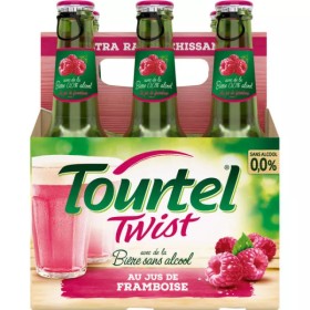 Bière Sans Alcool Saveur Framboise,6x27,5cl - TOURTEL