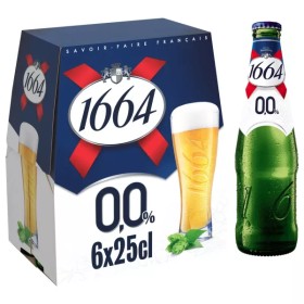 Bière Blonde Sans Alcool,6x25cl - 1664