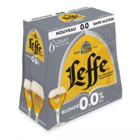 Bière Blonde Sans Alcool Abbaye,6x25 cl - LEFFE