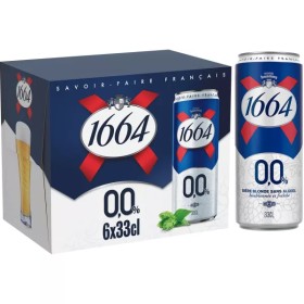 Bière Blonde,1°,6x33cl - 1664