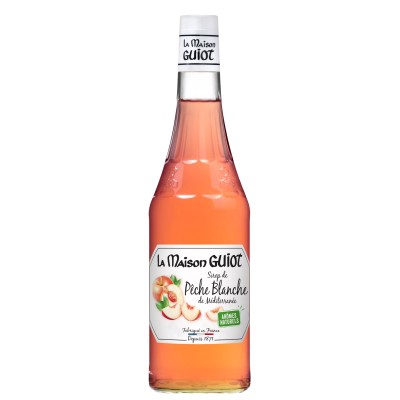 Sirop de pêche blanche de Méditerranée arômes naturels - LA MAISON GUIOT