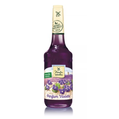 Sirop parfum violette arômes naturels bouteille traditionnelle - MOULIN DE VALDONNE