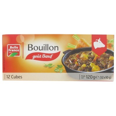 Beef Broth X 12 Bf Case 120 G - BELLE FRANCE