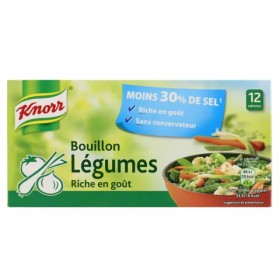 Bouillon de légumes réduit en sel 12 tablettes 109 g - KNORR