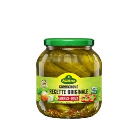Cornichons aigres-doux recette originale 850 g - KUHNE