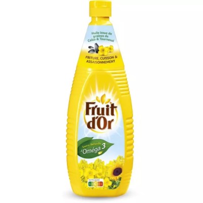 Huile Oméga 3 et 6 1L - FRUIT D'OR