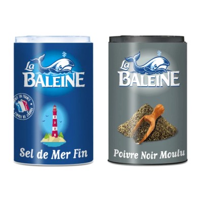 Duo Sel & Poivre Moulu 68g - LA BALEINE
