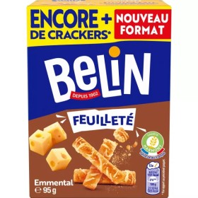 Biscuits Apéritifs Crackers Feuilletés Emmental 95 g - BELIN