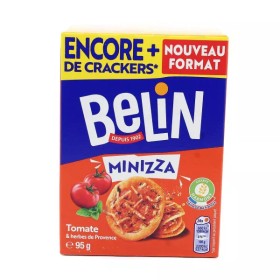Biscuits Apéritifs Crackers Tomates et Herbes de Provence Minizza 95 g - BELIN