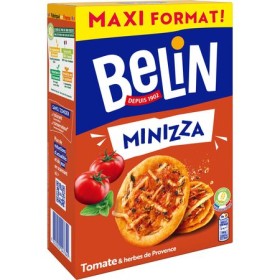 Biscuits apéritifs Minizza tomate et herbes de Provence maxi format 148 g - BELIN