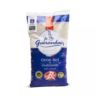 Gros sel de Guérande récolté à la main 800 g - LE GUÉRANDAIS
