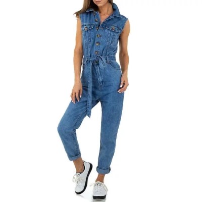 Combinaison Femme jeans avec boutons blue