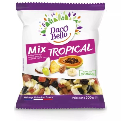 Fruits Secs Mélange Tropical, 500g - DACO BELLO
