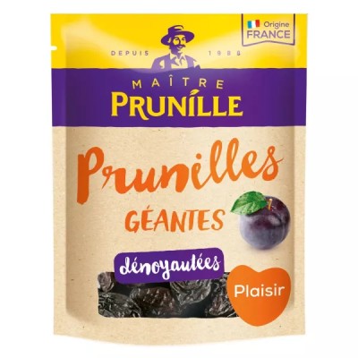 Pruneaux géants dénoyautés origine France sachet de 500 g - MAÎTRE PRUNILLE