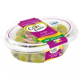 Olives Vertes Denoyautees À L'ail - CROC'FRAIS
