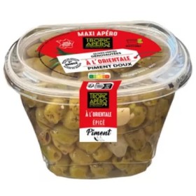 Olives dénoyautées à l'orientale Maxi Apéro 400g - TROPIC APERO