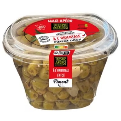 Olives dénoyautées à l'orientale Maxi Apéro 400g - TROPIC APERO