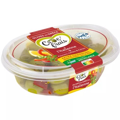 Olives De Grèce Dénoyautées à L'italienne 200g - Croc'frais