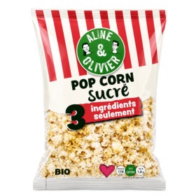 Pop-corn sucré bio 80 g - ALINE & OLIVIER