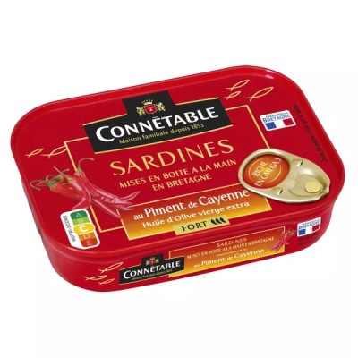 Hot Cayenne Pepper Sardines 135g - Connetable