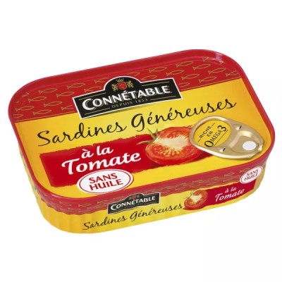 Sardinas Generosas Con Tomate, 140g - CONNÉTABLE