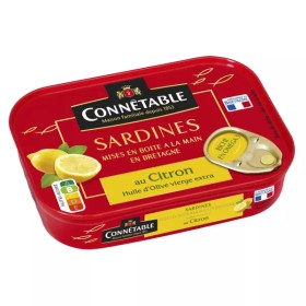 Sardines au Citron & Huile D'olive Extra Vierge 135g - CONNÉTABLE