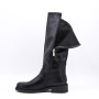 Boot in mixed materials for fall and winter