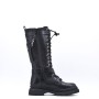 Boot in mixed materials for fall and winter