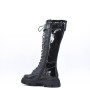 Faux leather boot