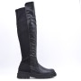 Boot in mixed materials for fall and winter