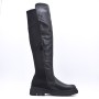 Boot in mixed materials for fall and winter