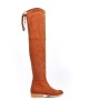 Boot in mixed materials for fall and winter