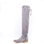 Boot in mixed materials for fall and winter