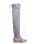 Boot in mixed materials for fall and winter