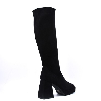 Faux suede boot