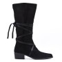 Faux suede boot