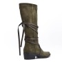 Faux suede boot