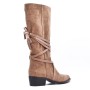 Faux suede boot